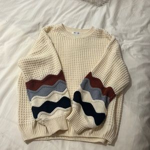 SHE + SKY oversized sweater with wide sleeves